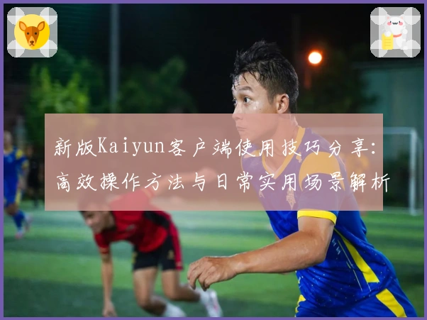 新版Kaiyun客户端使用技巧分享：高效操作方法与日常实用场景解析
